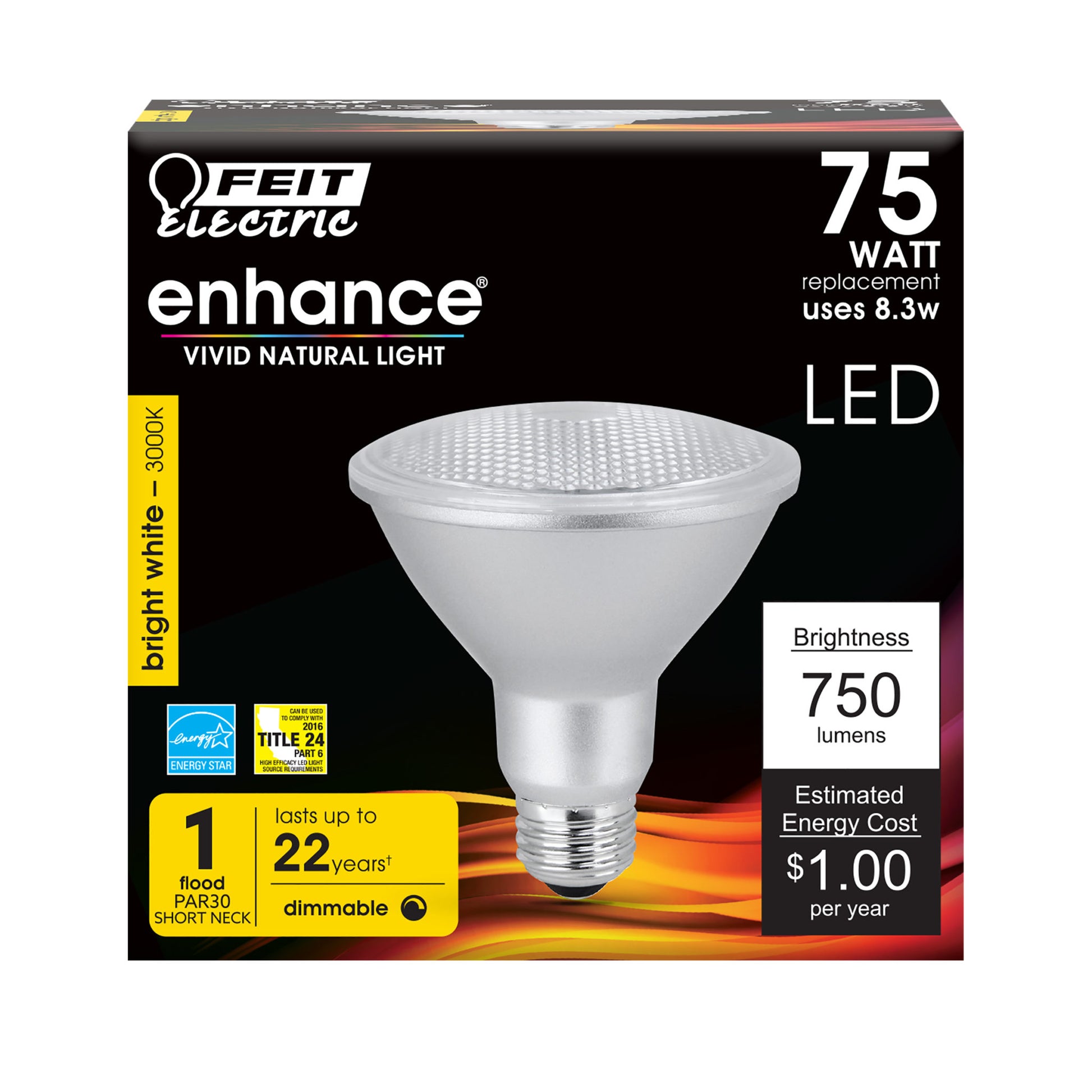 750 Lumen 3000K Dimmable LED PAR30 - Cheap-Us