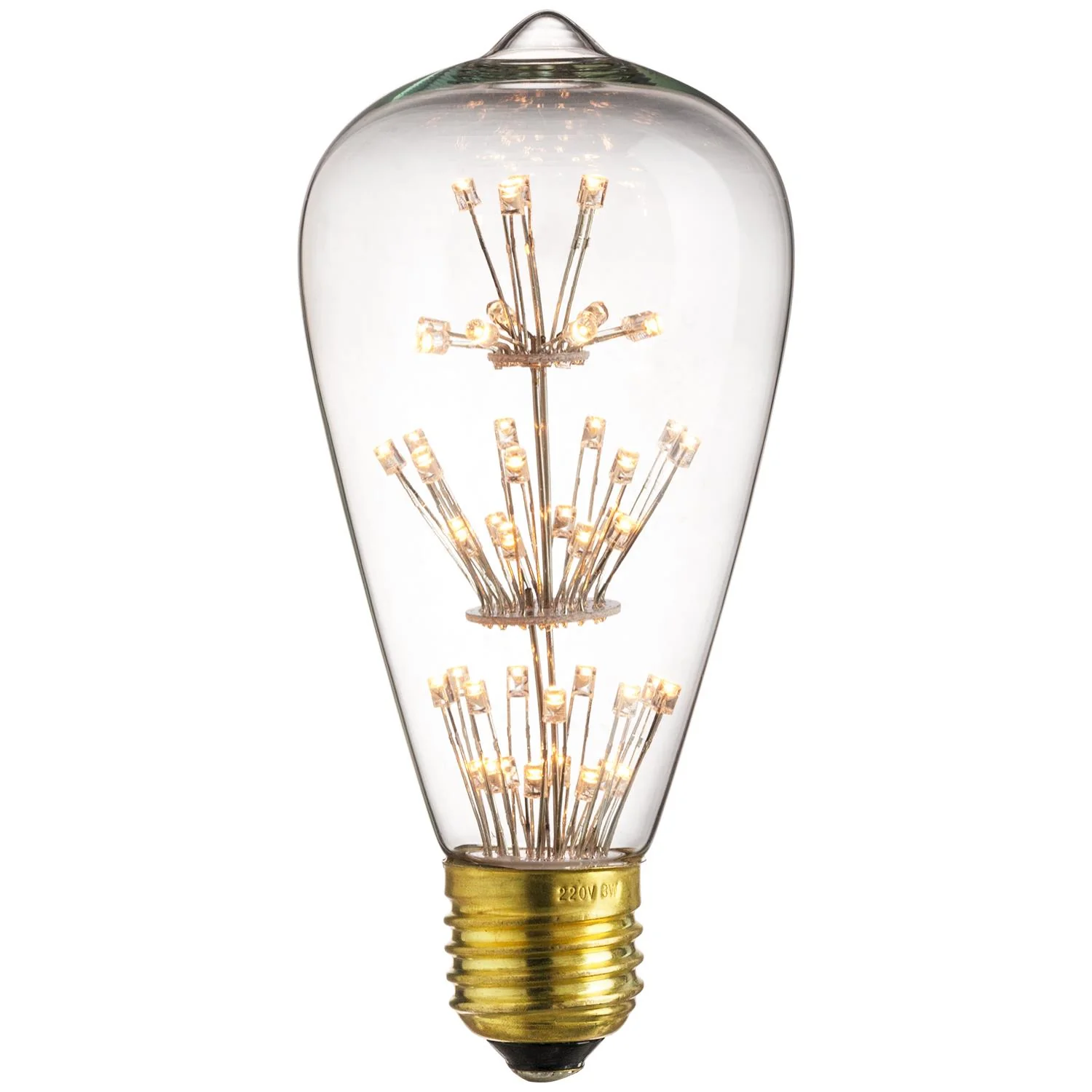 Sunlite LED Vintage Star 1.8W Light Bulb Medium (E26) Base, Warm White - Cheap-Us