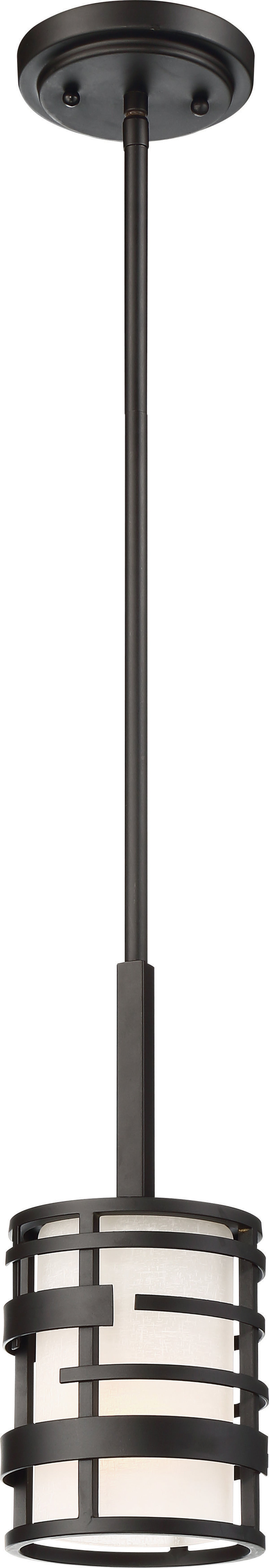 60-6432 LANSING 1 LIGHT MINI PEND Lansing - 1 Light Mini Pendant with Etched Opal Glass - Midnight Bronze Finish - Cheap-Us