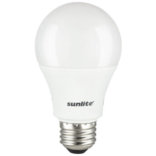 Sunlite 41379-SU LED A19 Light Bulb, 9.5 Watts (60W Equivalent), Medium Base (E26), Dimmable, 800 Lumens, UL Listed, Energy Star, 12 Pack, 50K - Super White - Cheap-Us
