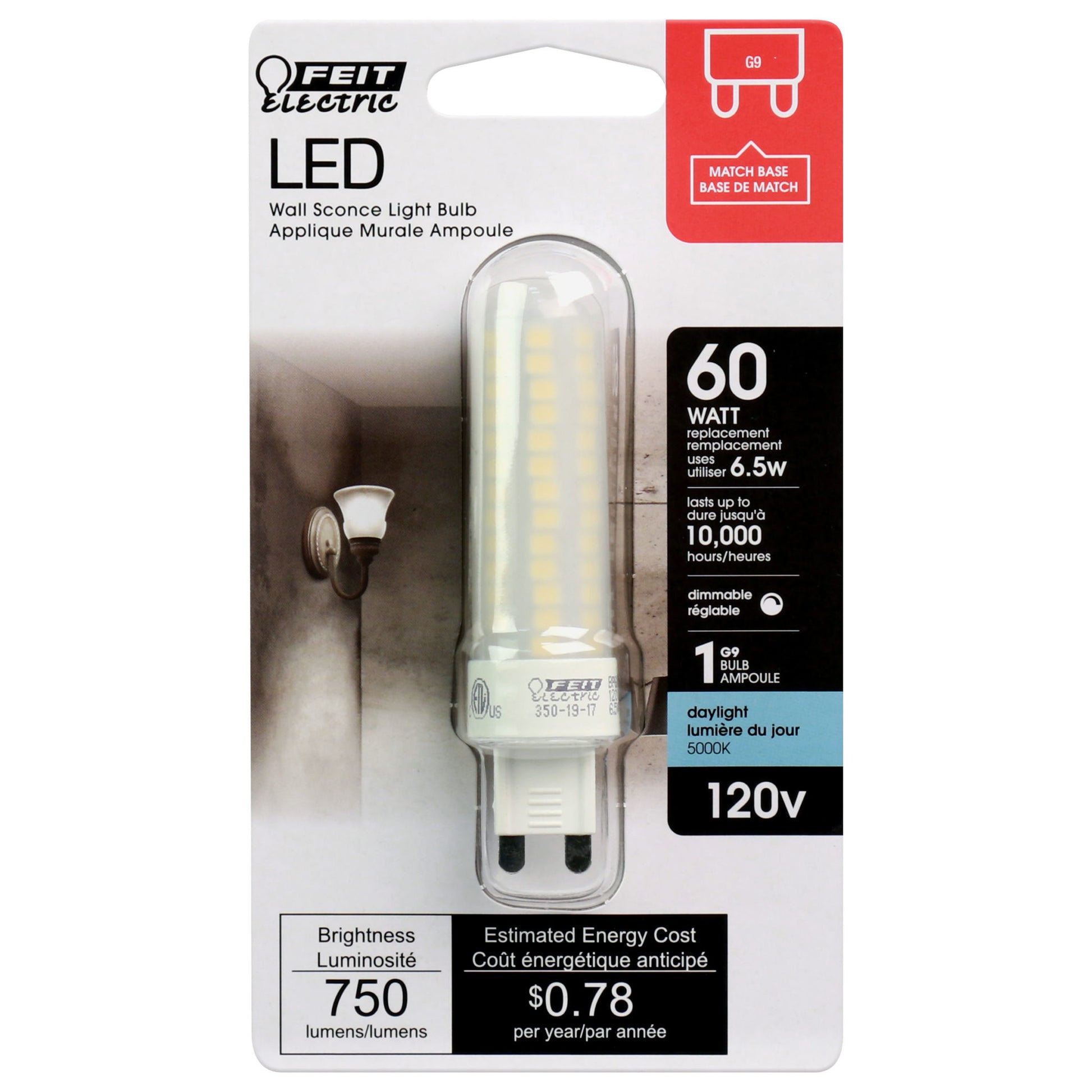 60 W Equivalent Daylight T4 Dimmable Specialty LED - Cheap-Us