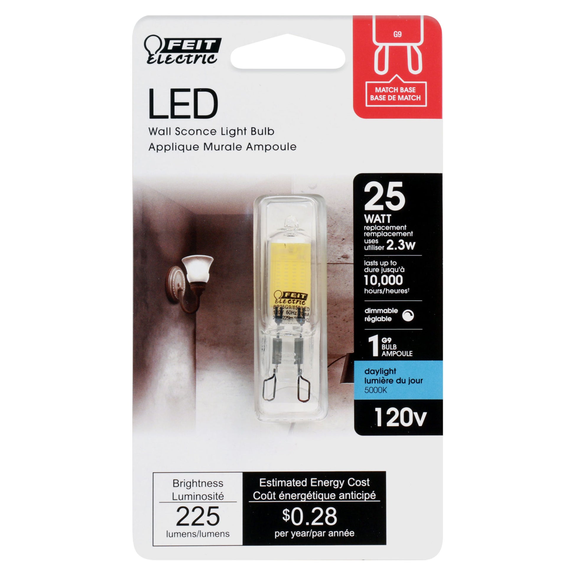 225 Lumen Daylight G9 LED - Cheap-Us
