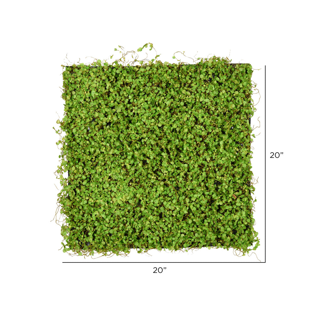 Vickerman 19.5'' Artificial Green Leaves Square Matt. - Cheap-Us