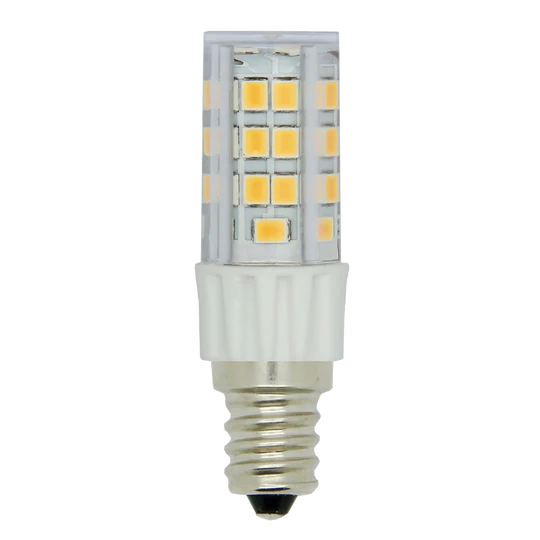 Luxrite T4 LED  Light Bulb, 4.2W, 500 Lumens, 120V, 3000K - Cool White, Clear Finish, 80 CRI (LR24652) - Cheap-Us