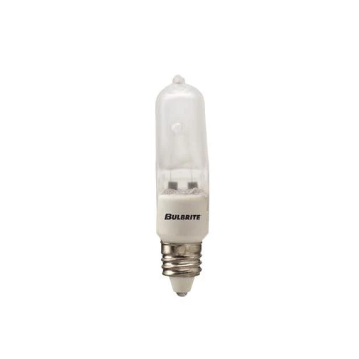 BULBRITE HALOGEN T4 MINI-CANDELABRA SCREW (E11) 50W DIMMABLE LIGHT BULB 2900K/SOFT WHITE 5PK (610052) - Cheap-Us