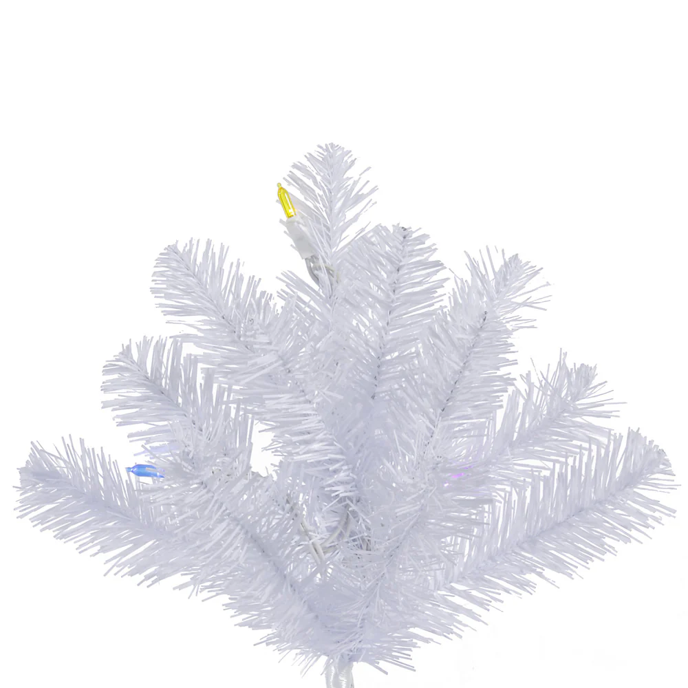 Vickerman 12' Crystal White Pine Artificial Christmas Tree Multi-Colored LED Lights - Cheap-Us