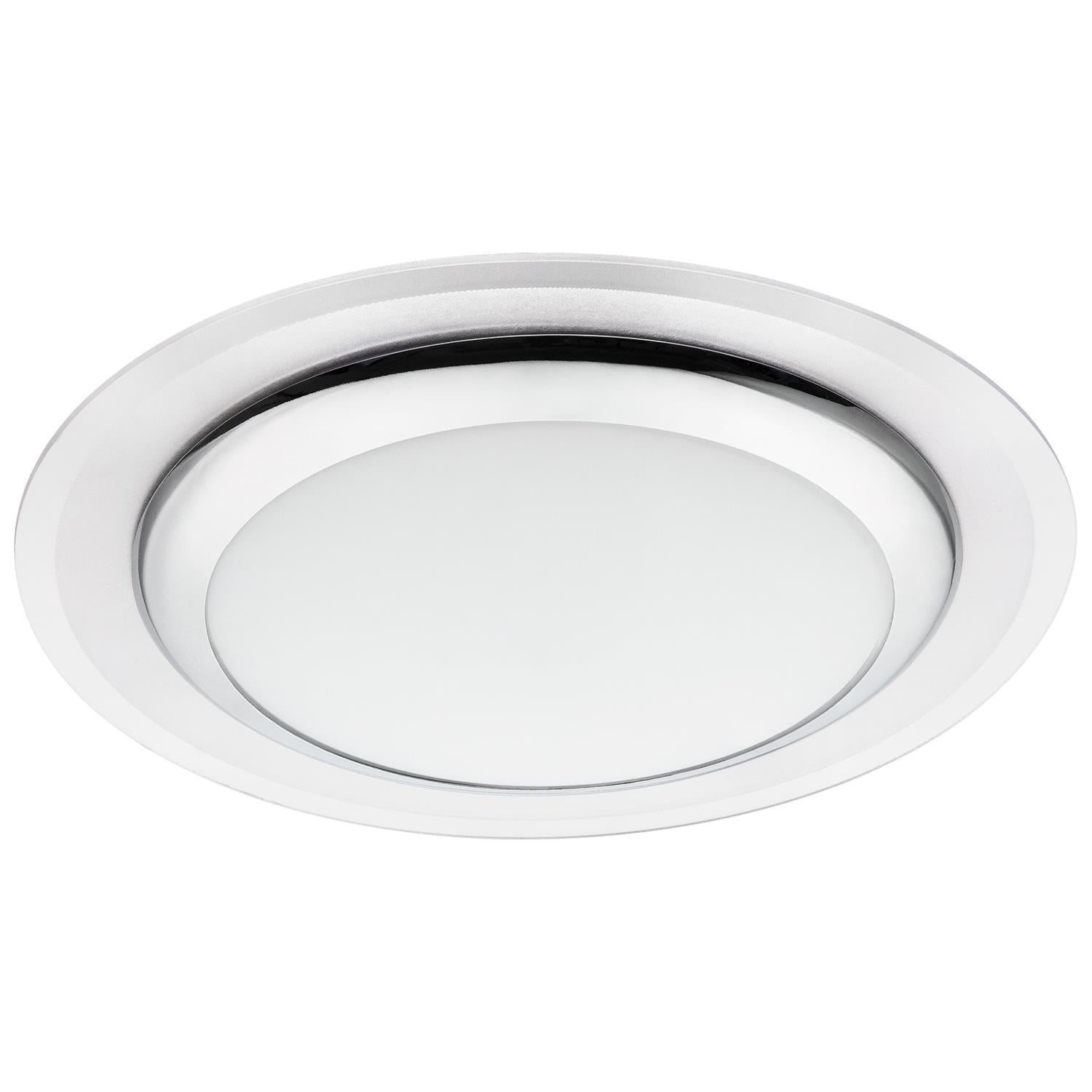 Sunlite UFO/LED/15W/30K/CH/ACRLC LED 15W (75W Equivalent) Chrome UFO Pendant Fixture Light Bulbs, Medium (E26) Base, 3000K Warm White - Cheap-Us