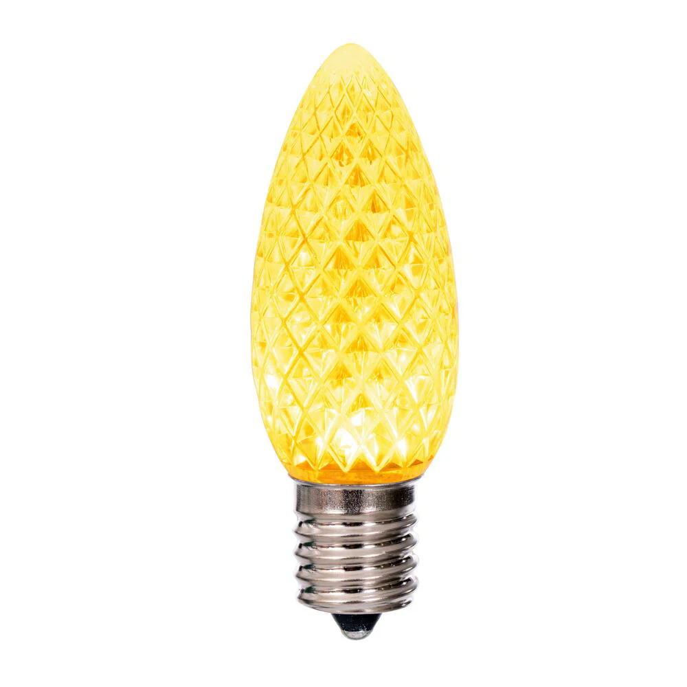 Vickerman C9 LED Yellow Faceted Replacement Bulb bag of 25 - Cheap-Us