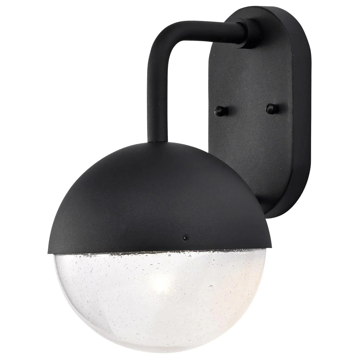 62-1616 ATMOSPHERE 6W LED MED WL LANT Atmosphere; 6W LED; Medium Wall Lantern; Matte Black with Clear Seeded Glass - Cheap-Us