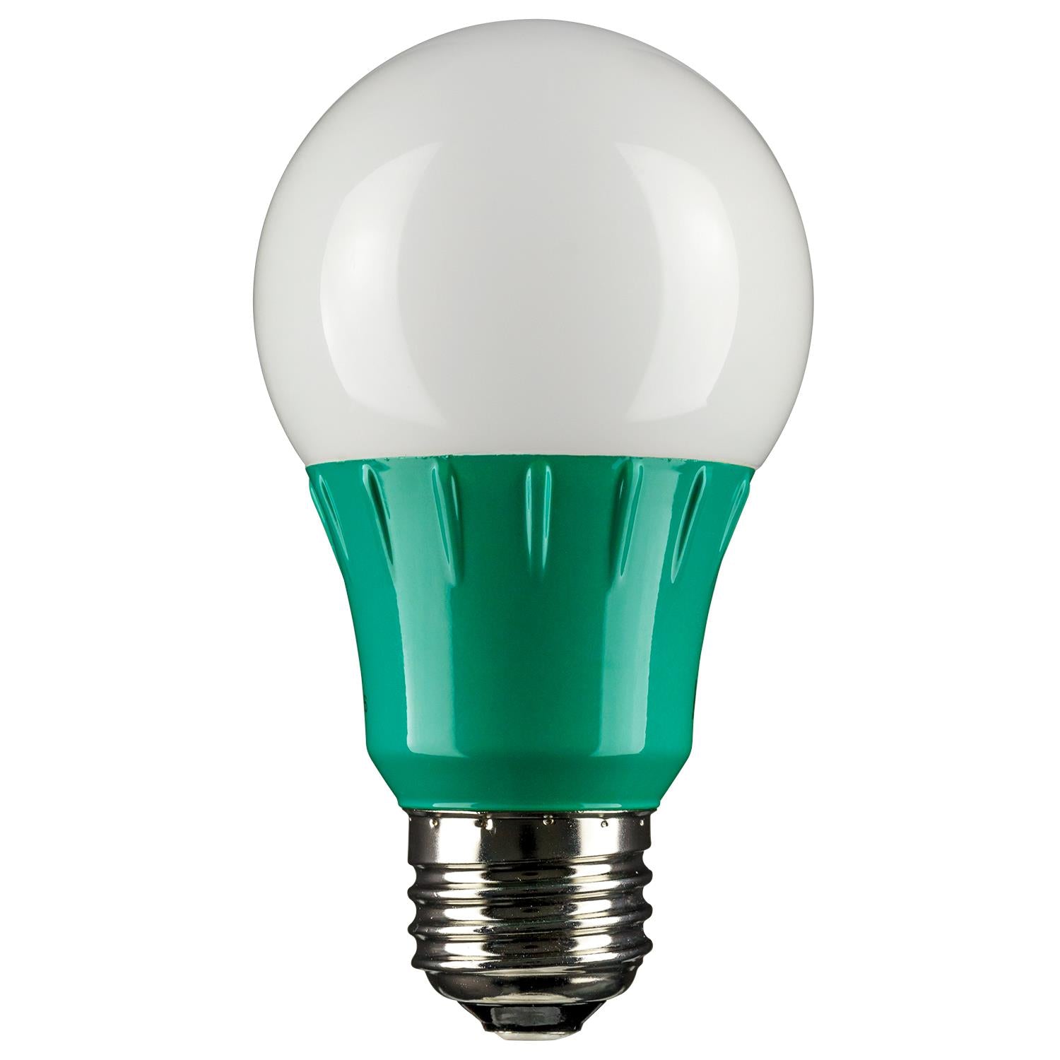 Sunlite LED A Type Colored 3W Light Bulb Medium (E26) Base, Green - Cheap-Us