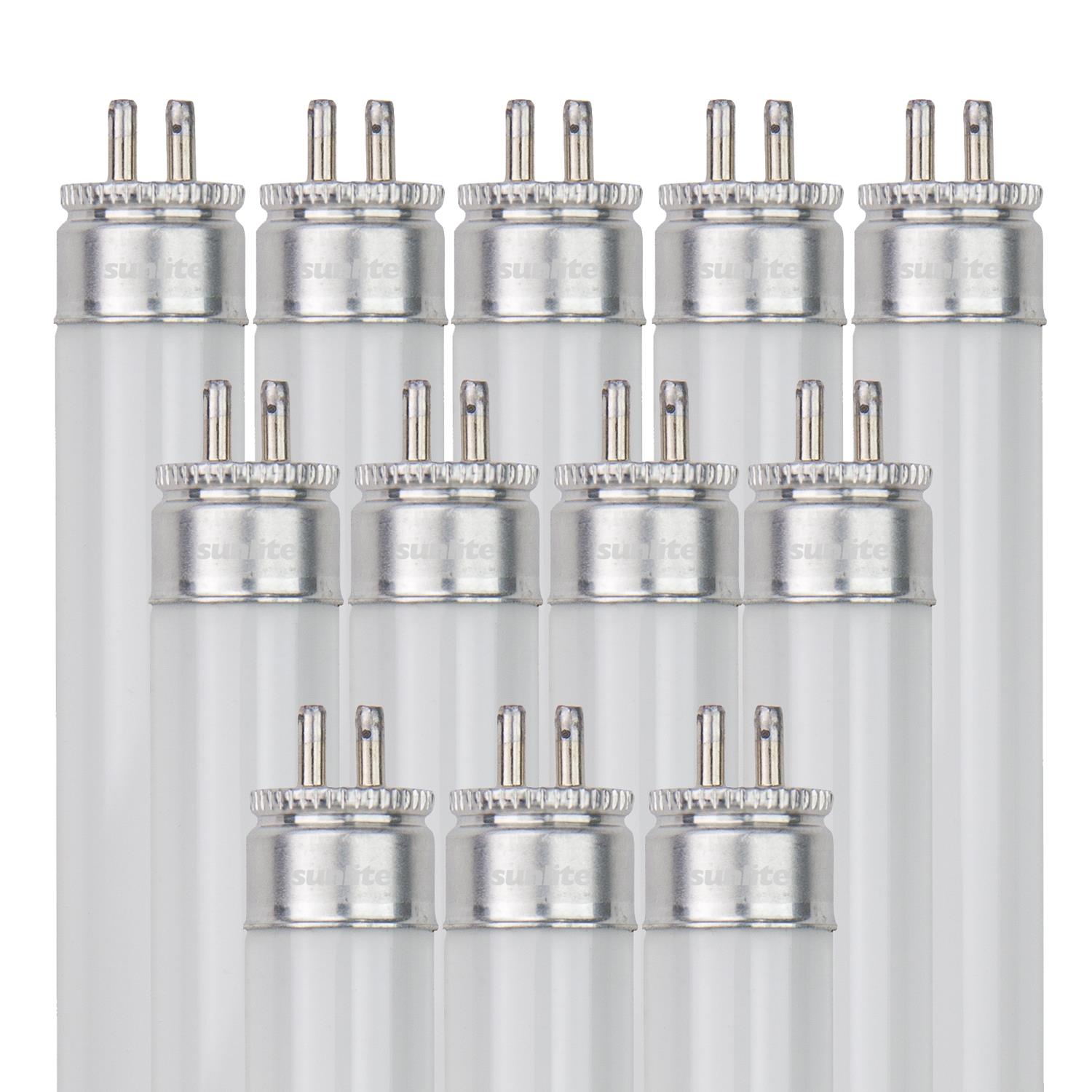 Sunlite F14T5/835/12PK 14 Watt T5 High Performance Straight Tube Mini Bi-Pin (G5) Base, 3500K Neutral White - Cheap-Us