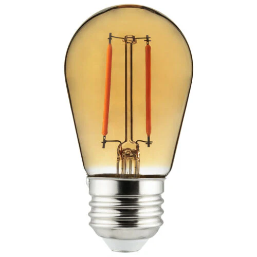 Sunlite 81093 LED Filament Transparent Light Bulb Amber, Pack of 6 - Cheap-Us