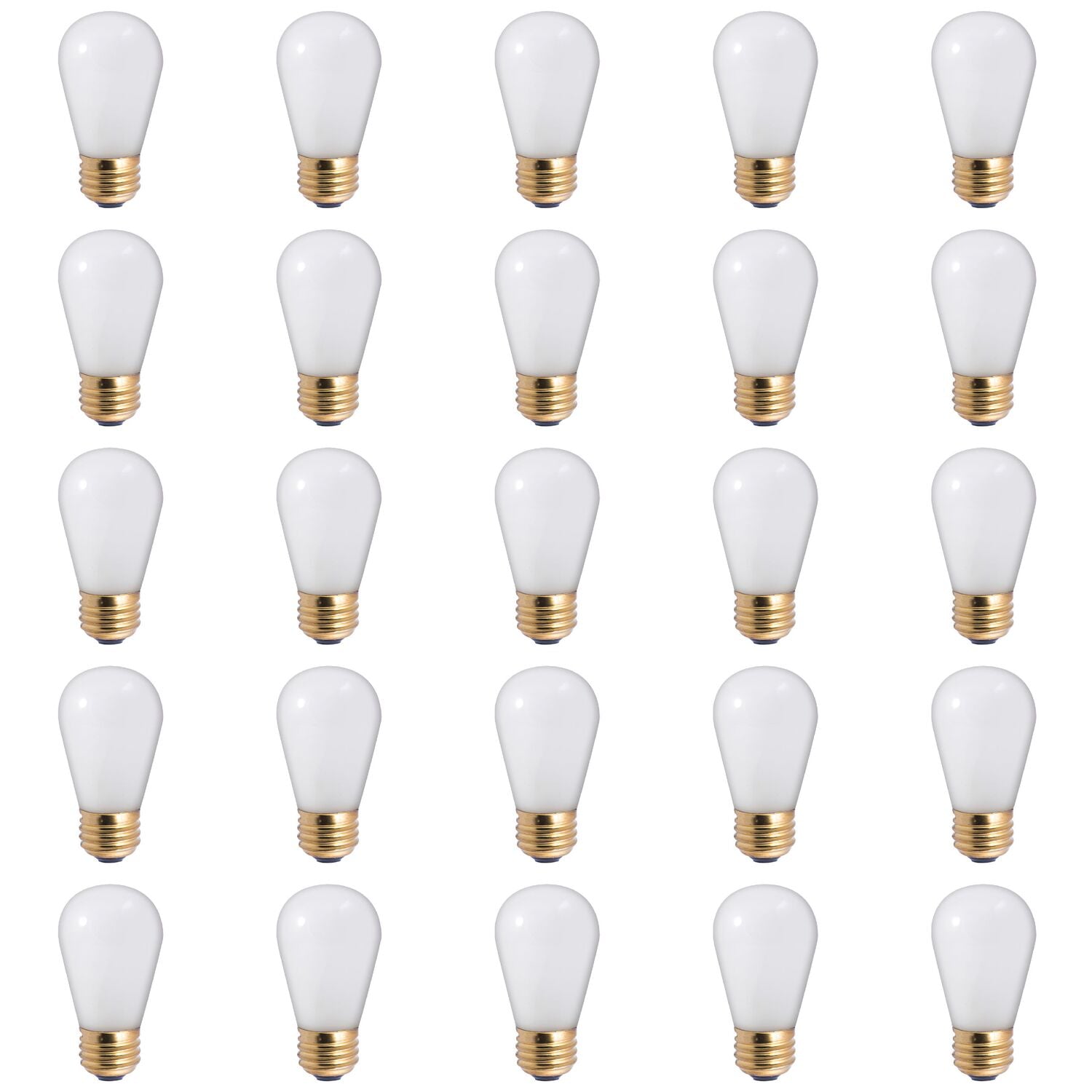 BULBRITE INCANDESCENT S14 MEDIUM SCREW (E26) 11W DIMMABLE LIGHT BULB 2700K/WARM WHITE 25PK (701911) - Cheap-Us
