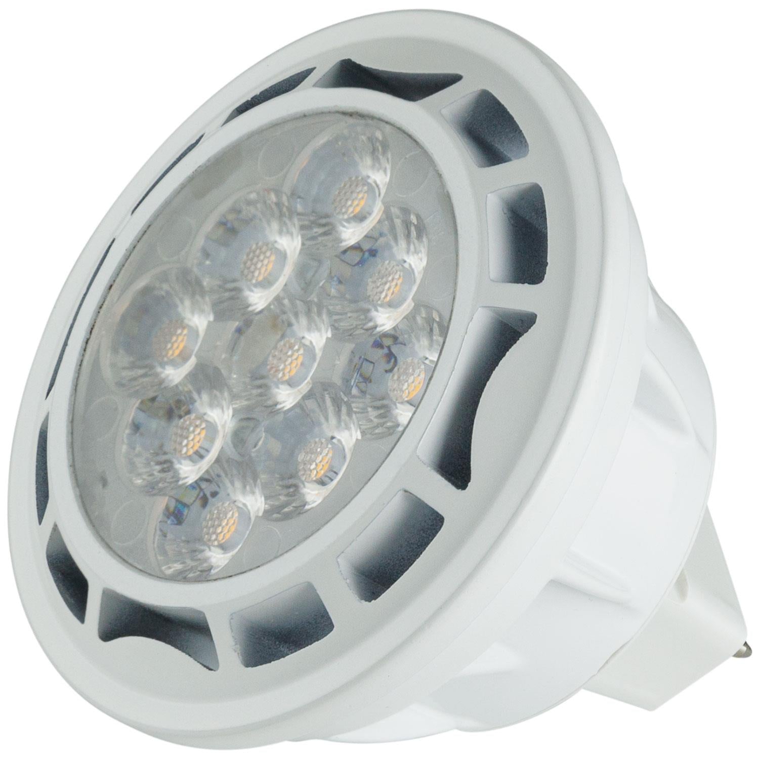 Sunlite LED MR16 Mini Reflector 7W (50W Equivalent) Light Bulb (GU5.3) Base, Cool White - Cheap-Us