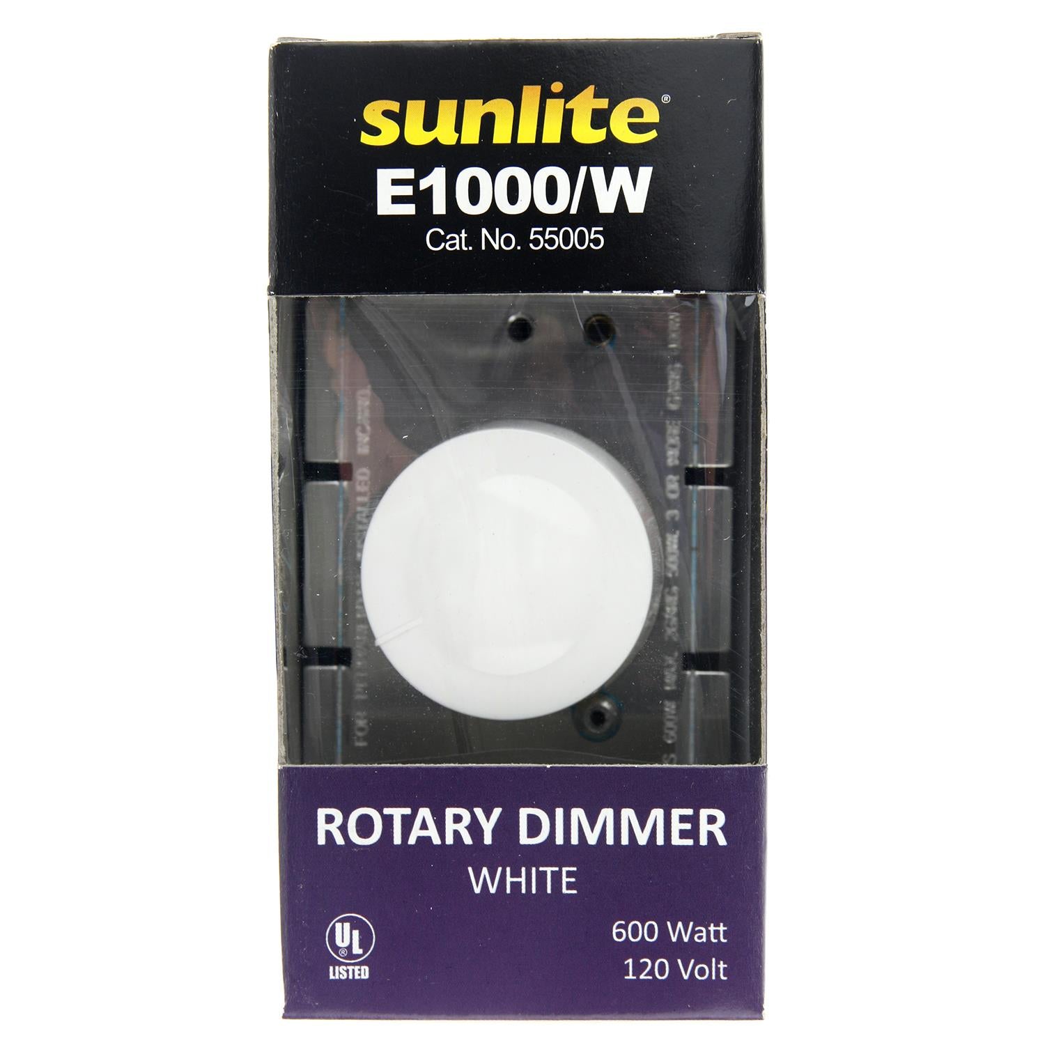 Sunlite E1000/W Rotary Dimmer, White - Cheap-Us