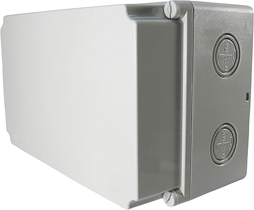 TPelectric - Industriegehäuse Leergehäuse Verteilergehäuse IP67 mit Hutschiene (Weiß, 300 x 180 x 150) - Cheap-Us