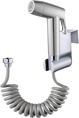 DQZSY Handbrause für Bidet-Toilette, Badezimmer, mit Federschlauch, Wandhalterungs-Set, Closestool, Hockpfanne, Wasserblume, Bodenreinigungstuch, Windel für Badezimmer-Hygiene - Cheap-Us