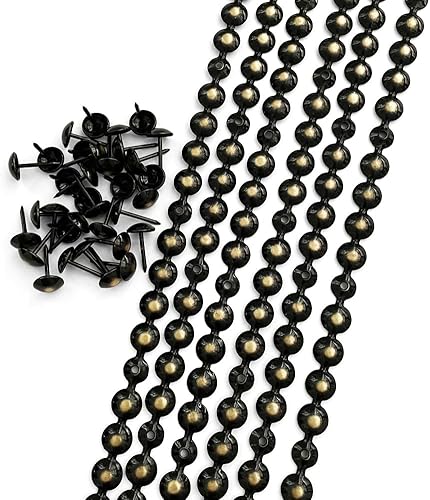 Let's Decorate 5 Meter Polster-Reißzwecken, bronzefarben, dekorative Nagelstreifen, Sofa-Zierleisten, für Innenbereich, Garten, Stuhl, lose Reißzwecken, aufeinander abgestimmt (9,5 mm Bronze) - Cheap-Us