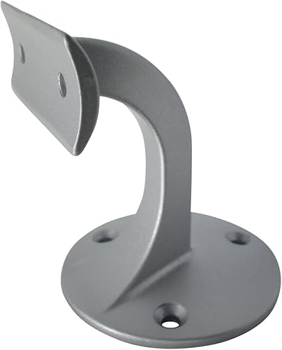 2x SO-Tools Handlaufhalter, schwarz matt aus Zinkdruckguss und Stahl für 42,4 mm Holzhandlauf, Handlauf - Cheap-Us