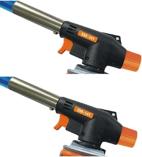 SMH LINE® 2x Brenneraufsatz Butangaskartusche Brenner Bunsenbrenner Gas Lötbrenner Gasbrenner Flambiergerät Lötlampe Gasbrenner - Cheap-Us