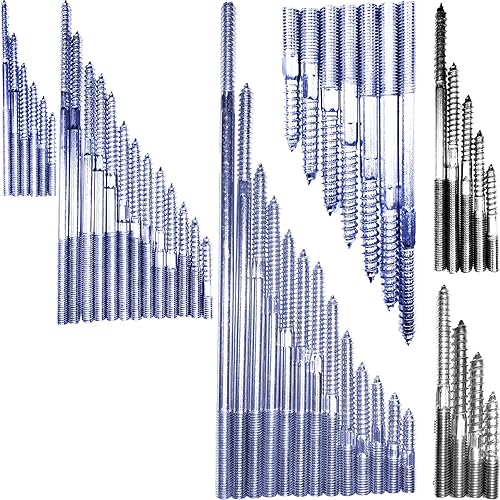 100 Stück Stockschrauben M10 aus Stahl verzinkt Länge 80mm - Cheap-Us