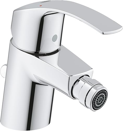 GROHE Eurosmart - Einhand- Bidetarmatur (wassersparend, mit Temperaturbegrenzer, schnelle Befestigung, flexible Anschlussschäuche), chrom, 32929002 - Cheap-Us