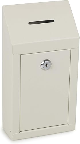 My Wohltätigkeit Boxen – Top Münzschlitz Metall Spende Box ~ Vorschlagsbox mit Lock & 2 Schlüssel - Cheap-Us