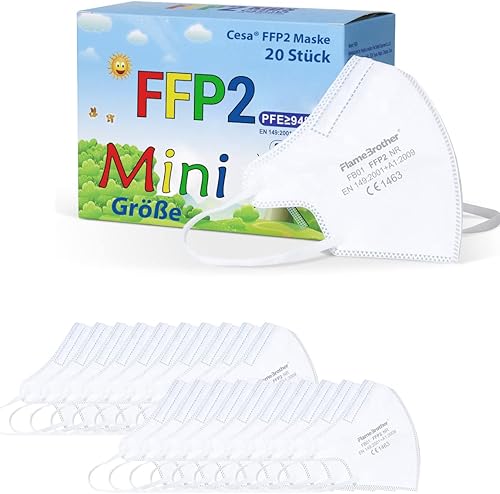 CESA kleine FFP2 Maske mini Atemschutzmaske Mundschutz Mund und Nasenschutz - 20 Stück - Cheap-Us