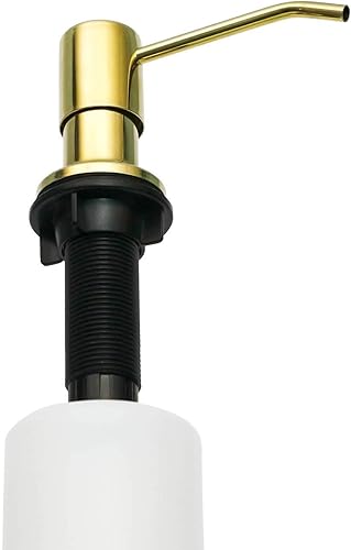 Seifenspender für Küchenspüle (schwarz matt), Edelstahl, Nachfüllung von Oben, integriertes Design mit großer Flüssigseifenflasche - Cheap-Us