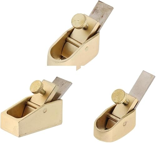Sharplace 3 Stück Messing Hobel Geigenbau Geigenbauer Werkzeug Holzbearbeitung, Daumenhobel - Cheap-Us