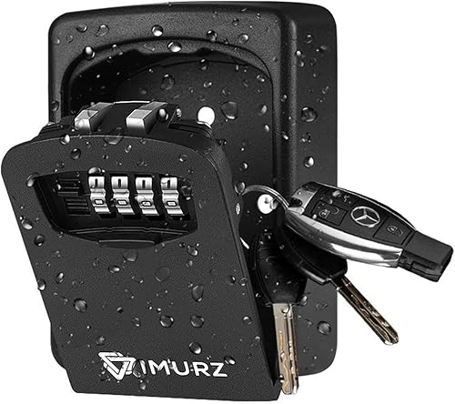 Schlüsseltresor Schlüsselsafe Mit 4-stelligem Zahlencode,Schlüsselbox mit Zahlenkombination，wasserdicht und rostfrei, Key safe, Key Lock Box zur Wandmontage - Cheap-Us