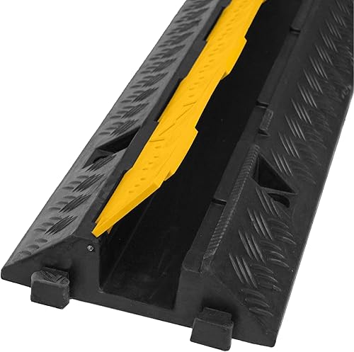 ONPIRA ® Kabelbrücke 1-Kanal Überfahrschutz Kabelkanal Brücke Rampe Protector Pkw&LKW - Cheap-Us