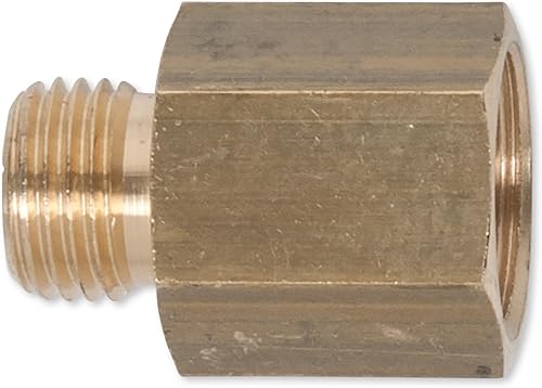 KS Tools Messing Reduziernippel G1/4'AG x G3/8'IG 515.3384 I Mit Außen- & Innengewinde I Doppelnippel mit Sechskant I Adapter Stück für Rohranschluss I Reduzierstück - Cheap-Us