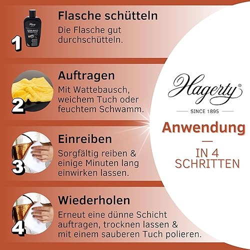 Hagerty Copper Brass & Bronze Polish 250 ml I Effiziente Bronze Messing Kupfer-Politur für erneuerten Glanz I Polierpaste für Vasen Skulpturen Kupfergeschirr Dekorationsartikel Musikinstrumente usw - Cheap-Us