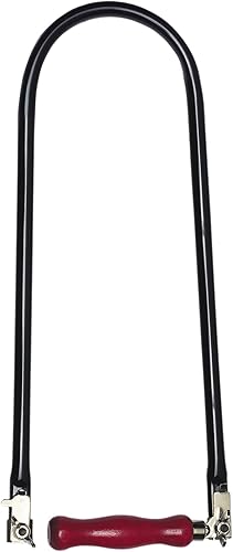 Laubsäge – Made in Germany, Laubsägebogen mit Stahlflügelmuttern, 13 mm Stahlrohr, 400 mm Ausladung, ideal für Sperrholzplatten, Aussägen von Laubsägevorlagen, feines Sägen, Basteln mit Holz - Cheap-Us