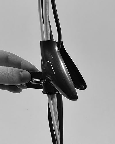 Bambelaa! Kabelschlauch 1,5m Kabelkanal kürzbar Kunststoff flexible Kabelorganisation 20mm Durchmesser (Weiß, 1,5m x 20mm) - Cheap-Us