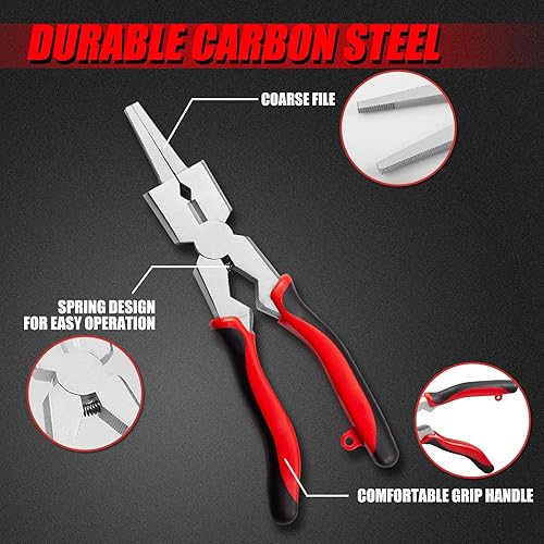 SPEEDWOX MIG Schweißzange Multifunktion Mig Schweißzange Mig Düsenreiniger Schlackenhammer Drahtschneider Schaber Feilen zum Schaben von Spritzer Greifen Ziehdraht zum Sc - Cheap-Us