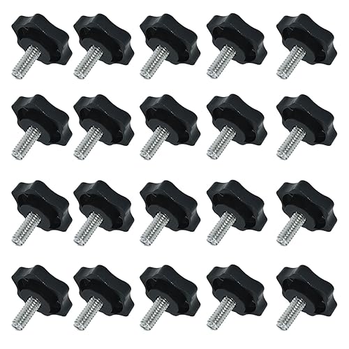 20 Stücke Sternschraube, M6 x 20MM Sternkopfschrauben, Rändelschraube, Flügelschraube, Sternkopf Klemmknopf, Flügelschrauben, Klemmschraube für Mechanische Instrumente Ausrüstungen - Cheap-Us