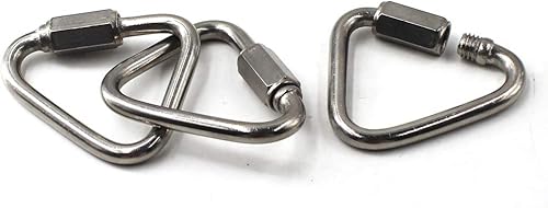 Delta Quick Link 304 Edelstahl Dreieck Quicklink Kettenverbinder Schraubverschluss Karabiner - Cheap-Us