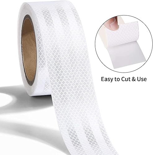 XFXIA Reflektierendes Klebeband Rot Gelb 10m x 5cm Wasserdicht Reflektorband Selbstklebend Warnklebeband Sicherheitsband-Conspicuous Warning Tape für Fahrzeuge,Autos,Anhänger,Draussen - Cheap-Us