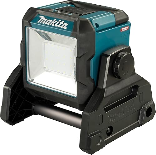 Makita ML003G LED-Akku-Baustrahler 18V-40V max. (ohne Akku & Ladegerät), max. 1100 Lumen, 2 Helligkeitsstufen, Leuchtkörper um 240° schwenkbar, IP65 - Cheap-Us
