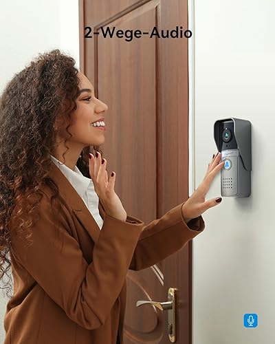 TMEZON Video Türsprechanlage 4-Draht,Türsprechanlage mit Kamera,7' Monitor mit kabelgebundener Türklingel, Nachtversion,Live-Ansicht und Konversation,Entsperren durch Monitor,16 Klingeltöne - Cheap-Us