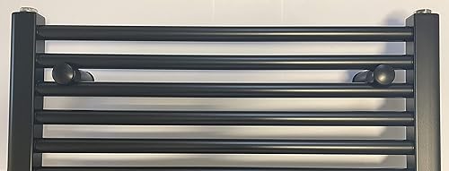 anapont Halterung für Badheizkörper in weiss chrom und schwarz geeignet für gerade und gebogene Heizkörper Befestigung (weiß) - Cheap-Us