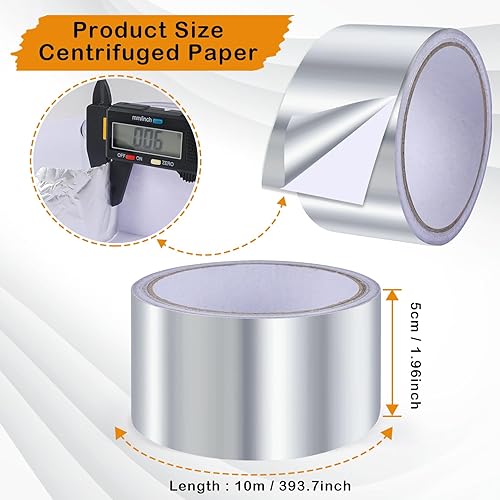 Siumir 50mm x 10m Aluminium Klebeband, 2 Stück Wasserdichtes Klebeband zum Reparieren von Metalloberflächen, Aluminiumband für schnelle Reparaturen zu Hause - Cheap-Us