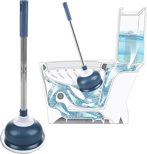 AUMUA Professionelle Pömpel - Abflussreiniger Pumpe - Saugglocke - Pümpel Abfluss Drain Cleaner Plunger für Toilette, Badewanne, Dusche, Wanne - Cheap-Us
