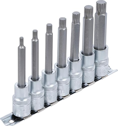 BGS 5177 | Bit-Einsatz-Satz | Antrieb Innenvierkant 12,5 mm (1/2') | T-Profil (für Torx) | 9-tlg. - Cheap-Us