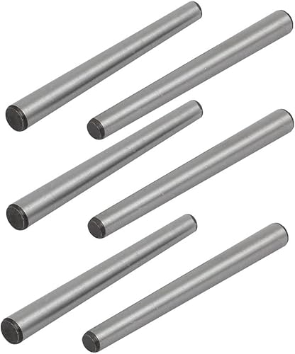 sourcing map 6Stück Kohlenstoffstahl GB117 60mm Länge 5mm Kleiner Enddurchmesser Kegelzapfen - Cheap-Us