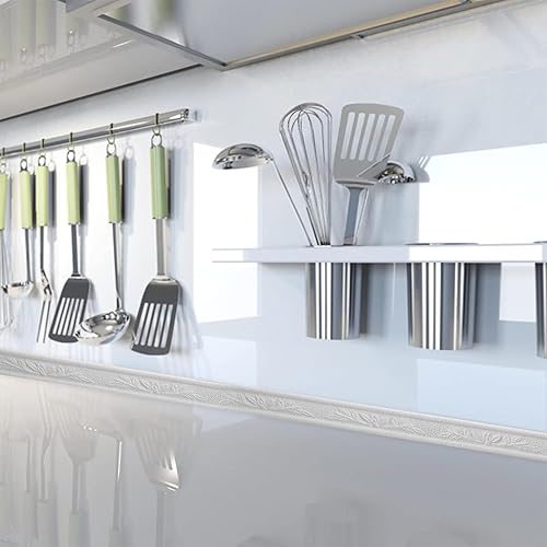 ACESOME Tapetenbordüre Selbstklebend, Wandbordüre Bordüre Selbstklebend,10m x 8cm x 8mm Wasserdicht Bordüre 3D, Bordüre Tapete Tapetenbordüre Deckenleisten für Flur, Decke, Ecke, Linie (Bronze) - Cheap-Us