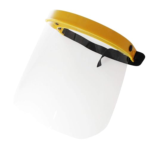 Viwanda Gesichtsschutz Basic mit klarem Polycarbonat Visier - Schutz für Augen und Nase vor fliegenden Partikeln, Flüssigkeiten und Hitze - CE zertifiziert nach DIN EN 166 - Cheap-Us