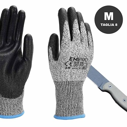 A2ZWORLD 1 Paar (L Größe 9) Handschuhe mit hoher Schnittfestigkeit, Schnittschutzhandschuhe Level 5 für die Arbeit, Smart Touch, robuster Schaumstoff, fester Griff, Stretch Fit - Cheap-Us